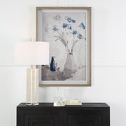 Uttermost Blue Flowers In Vase Framed Print - 32287