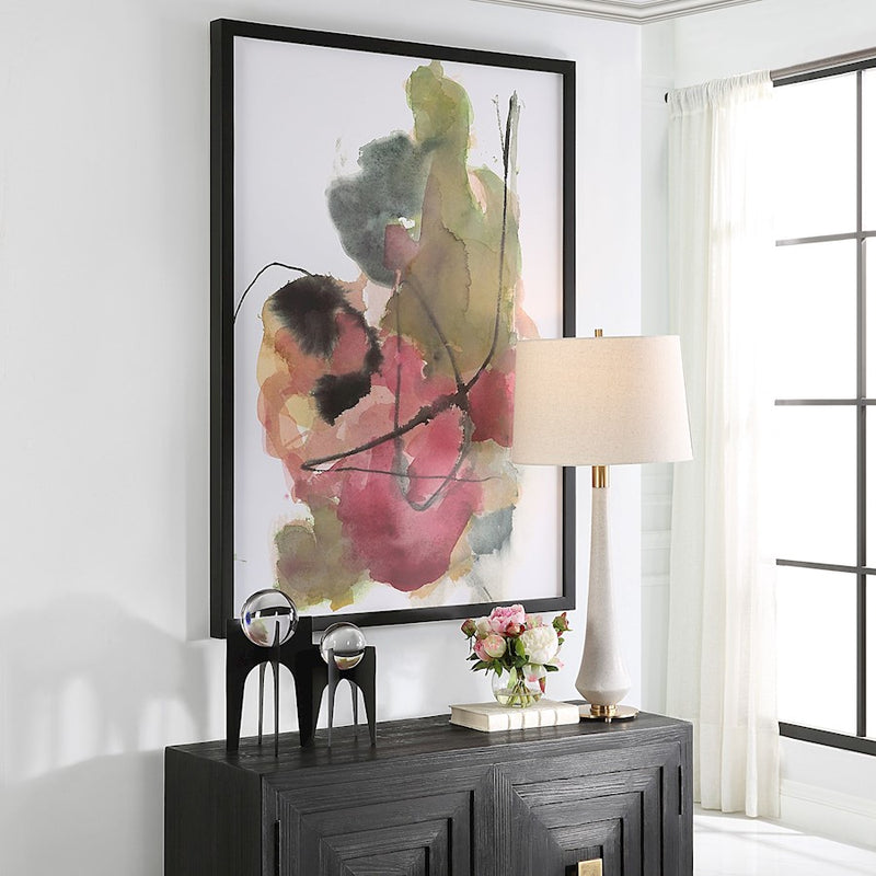 Uttermost Euphoria Abstract Art Print, Olive/Magenta/Black/Yellow