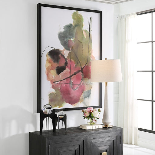 Uttermost Euphoria Abstract Art Print, Olive/Magenta/Black/Yellow