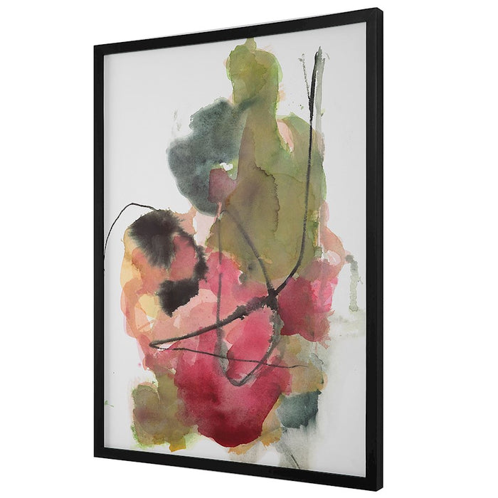Uttermost Euphoria Abstract Art Print, Olive/Magenta/Black/Yellow