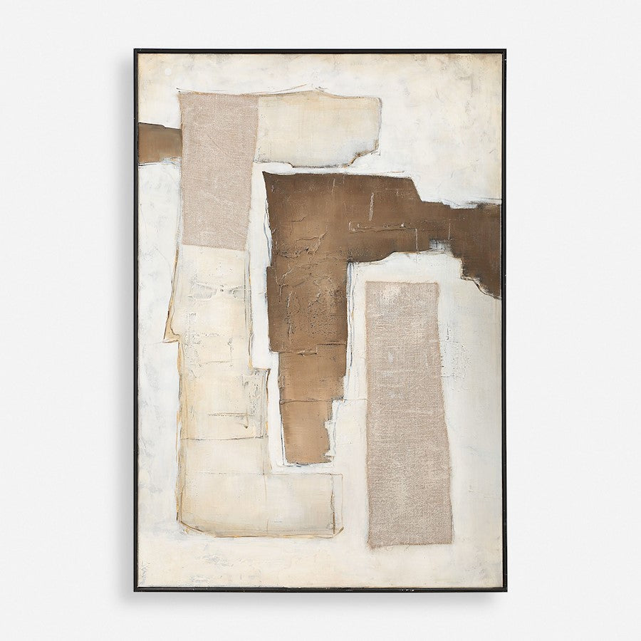 Uttermost Interference Hand Painted Canvas, Black - 32371