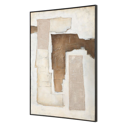 Uttermost Interference Hand Painted Canvas, Black