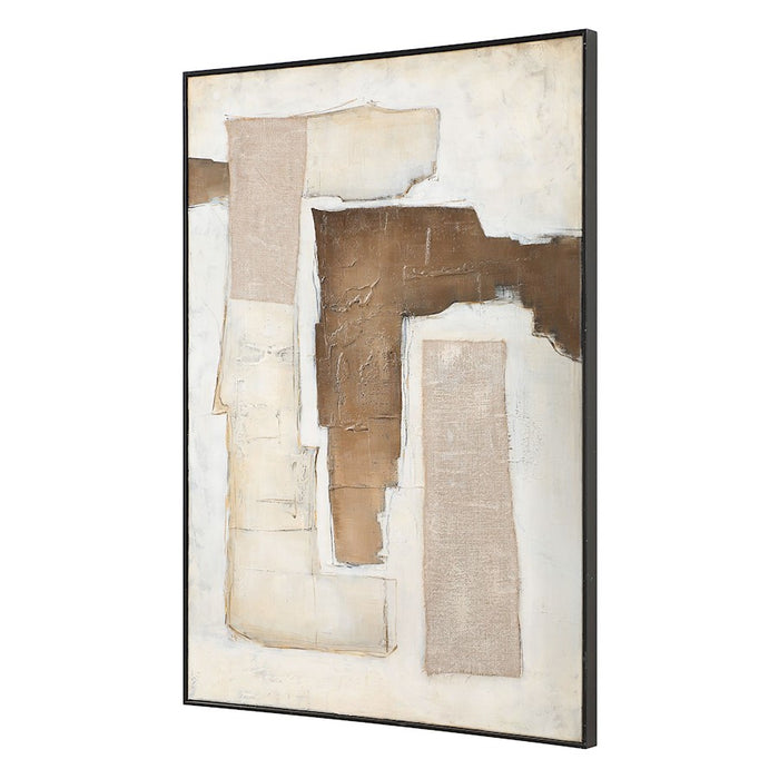 Uttermost Interference Hand Painted Canvas, Black