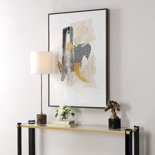 Uttermost Scatter Abstract Hand Painted Canvas Art, Black