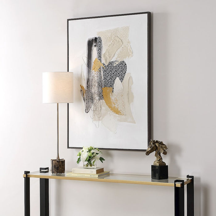 Uttermost Scatter Abstract Hand Painted Canvas Art, Black