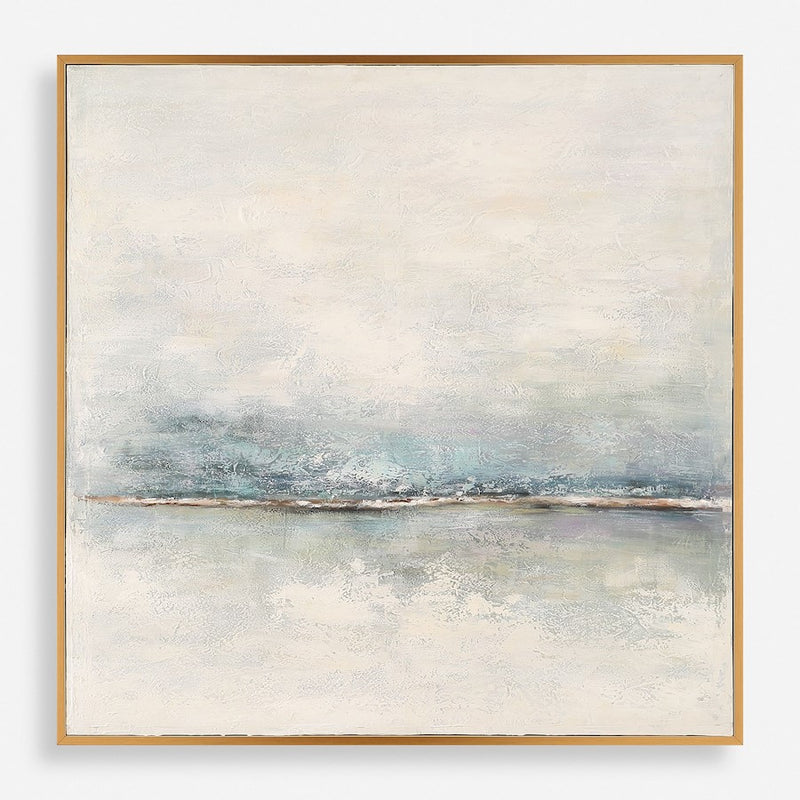 Uttermost Foggy Morning Abstract Art, Gold - 32375