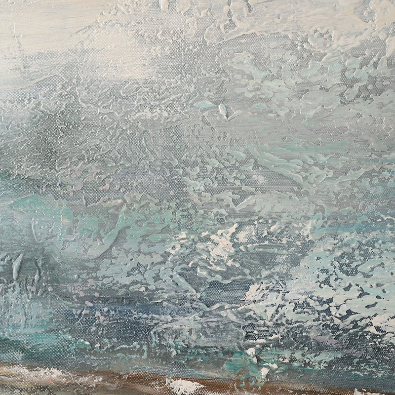 Uttermost Foggy Morning Abstract Art, Gold