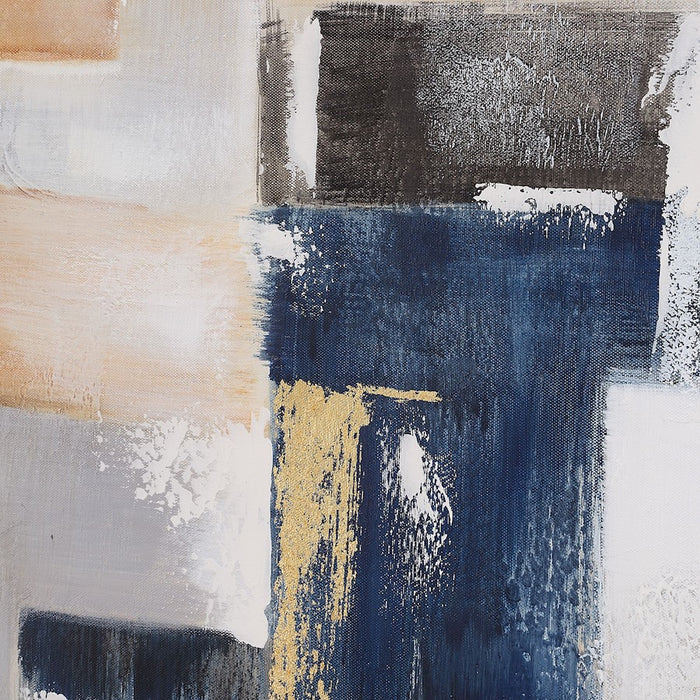 Uttermost Waterfront Geometric Abstract Art, Gold