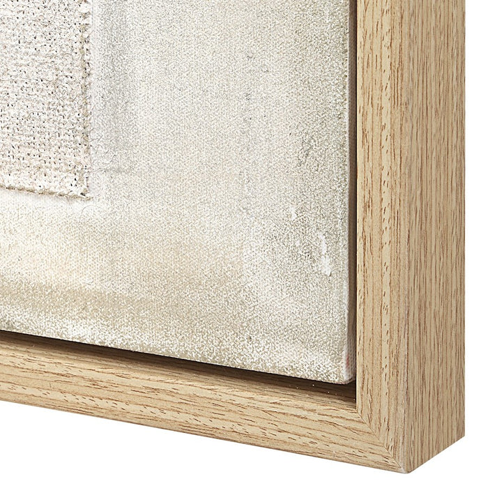 Uttermost Erase Canvas Abstract Art, Light Oak