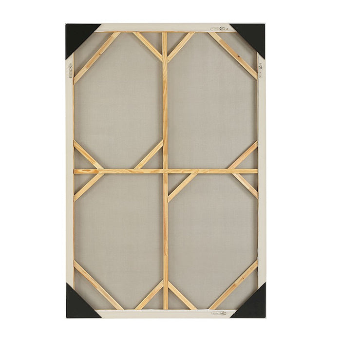 Uttermost Erase Canvas Abstract Art, Light Oak