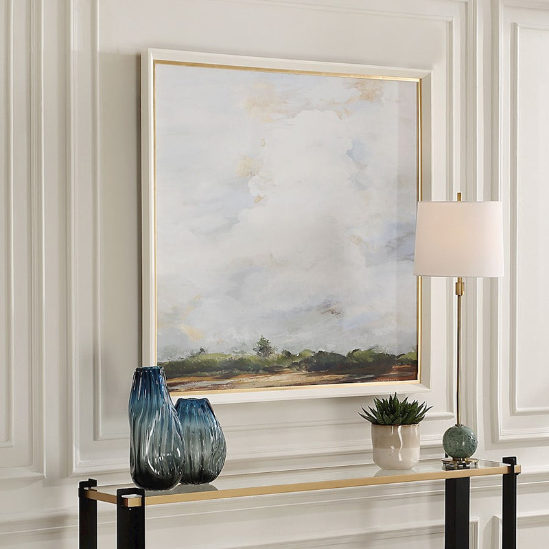 Uttermost Whispering Cloudscapes Landscape Print, White