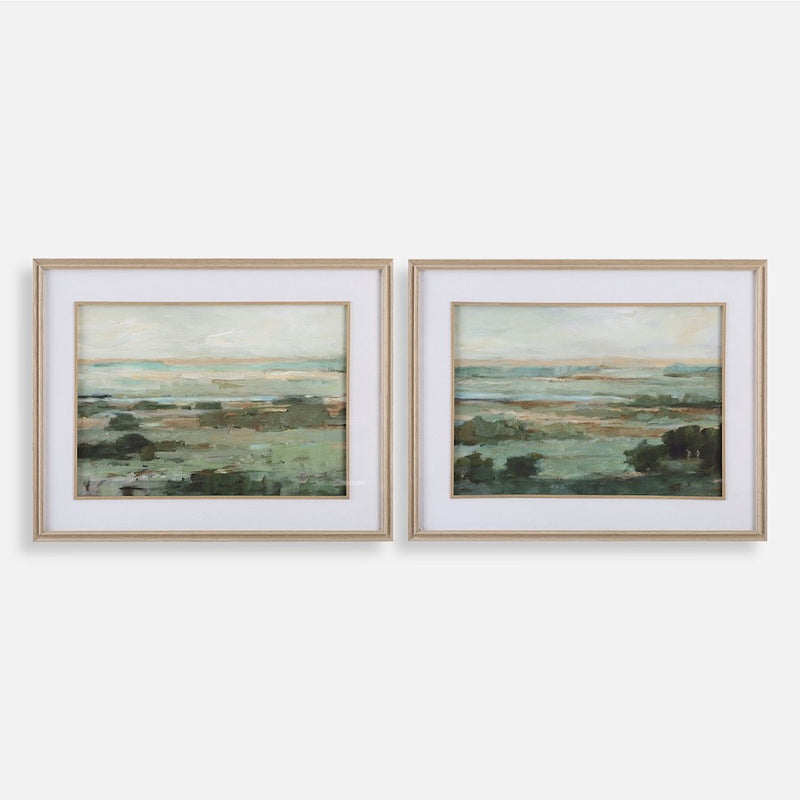 Uttermost Warm Valley Framed Prints Set of 2 - 32385