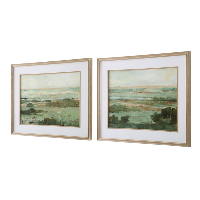 Uttermost Warm Valley Framed Prints Set of 2
