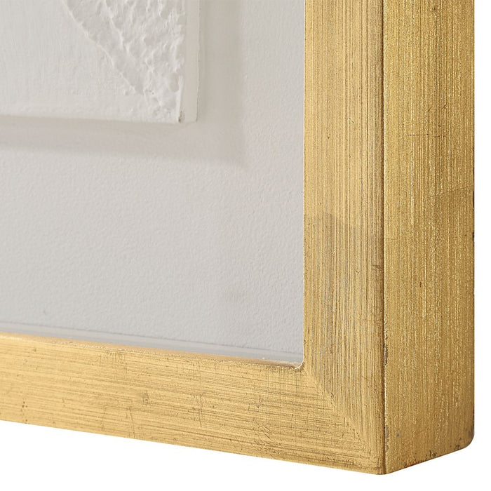 Uttermost Fourfold Framed Prints Set of 4, Gold