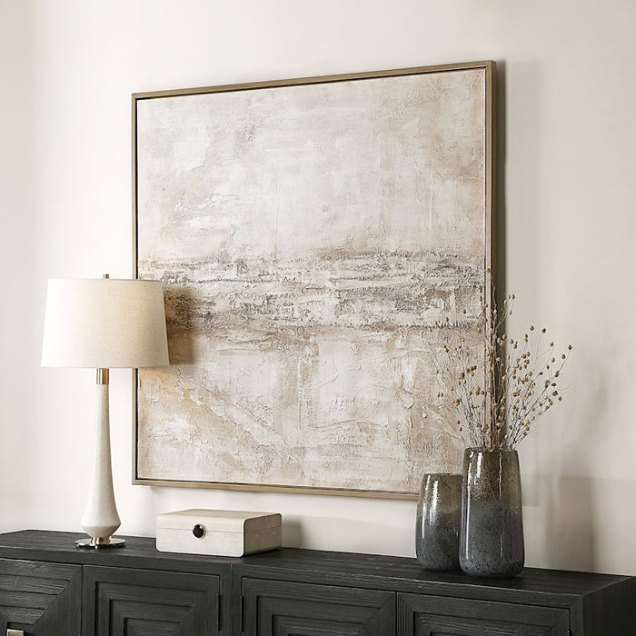 Uttermost Desert Oasis Abstract Canvas Art, Warm Gray