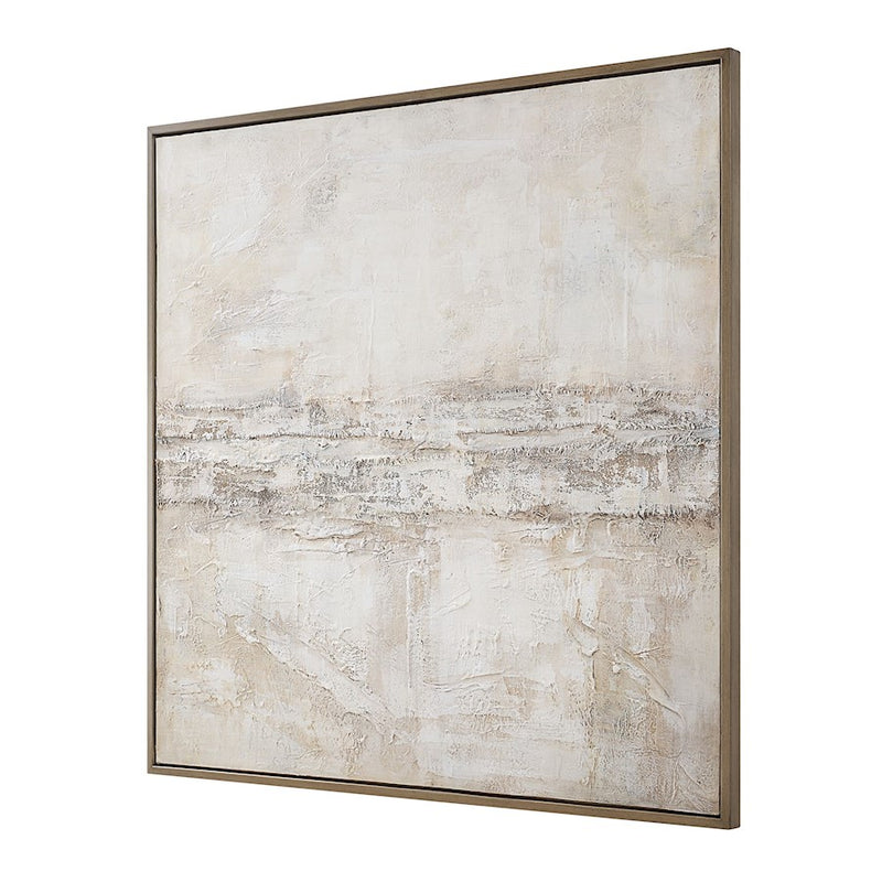 Uttermost Desert Oasis Abstract Canvas Art, Warm Gray