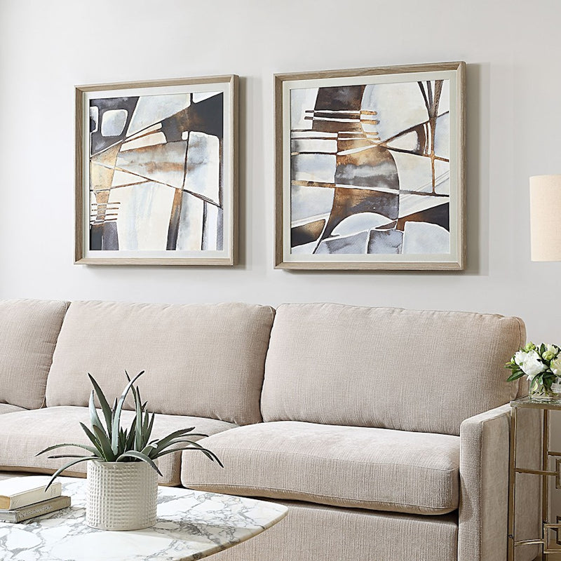 Uttermost Vetrina Framed Abstract Prints Set of 2