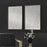 Uttermost Social Theory Framed Canvases Set of 2, Matte Gray