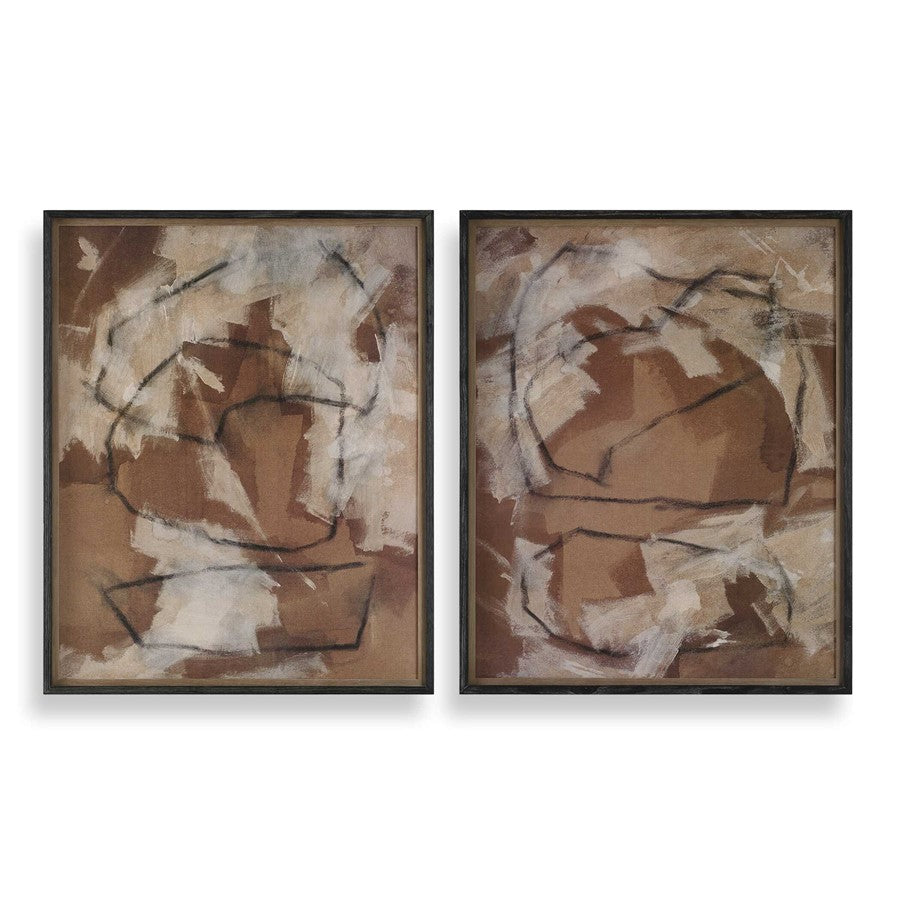 Uttermost Rush/Dash Framed Prints Set of 2 - 32444