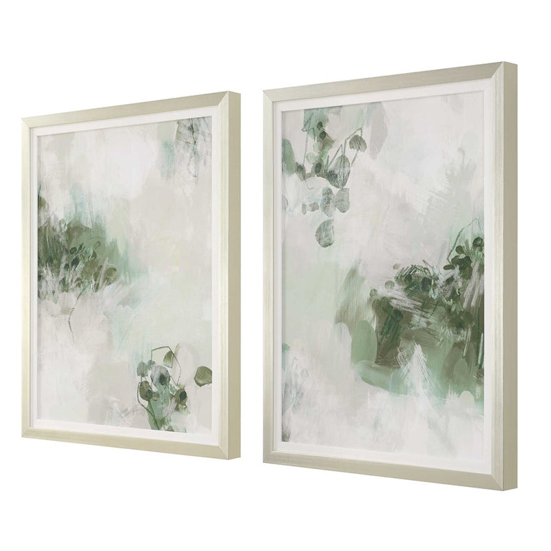 Uttermost Heat Of The Moment Hand Painted Canvas, White