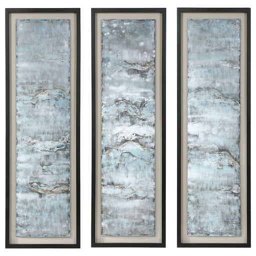 Uttermost Ocean Swell Painted Metal Art, Set Of 3, 3 Cartons