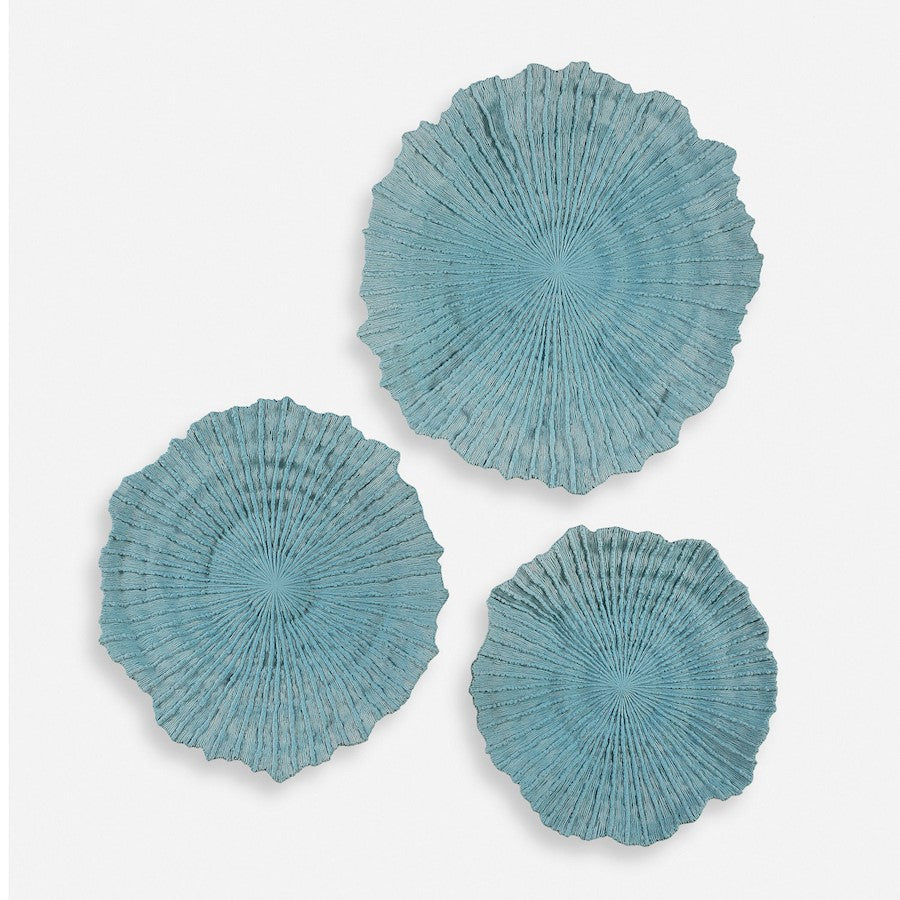 Uttermost Ocean Gems Blue Wall Decor Set of 3 - 4378