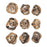 Uttermost Corkscrew Wood Wall Decor Set of 9, Natural