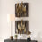 Uttermost Crosshatch Metal Wall Decor Set of 2, Antique Gold