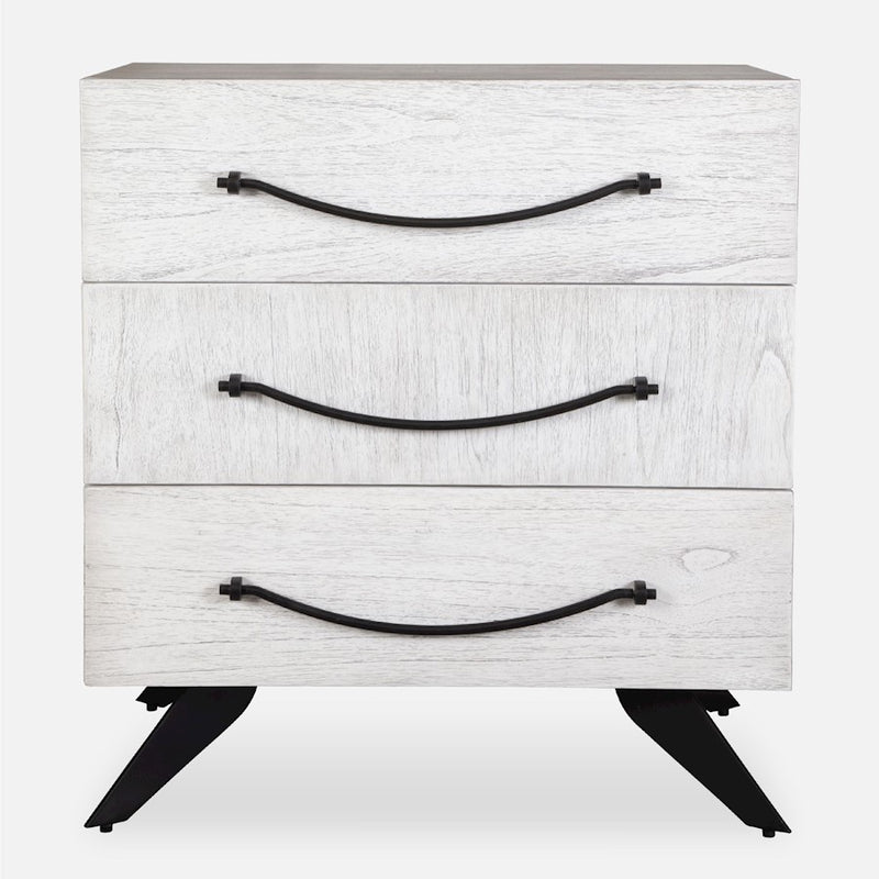 Uttermost Vivi 3 Drawer White Chest - 50013
