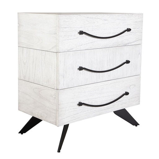 Uttermost Vivi 3 Drawer White Chest