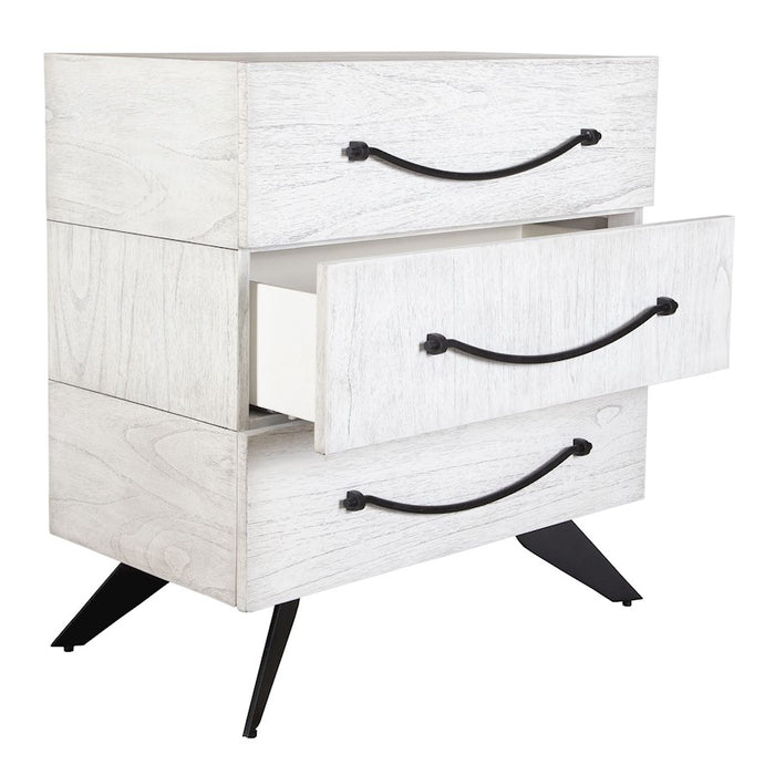 Uttermost Vivi 3 Drawer White Chest