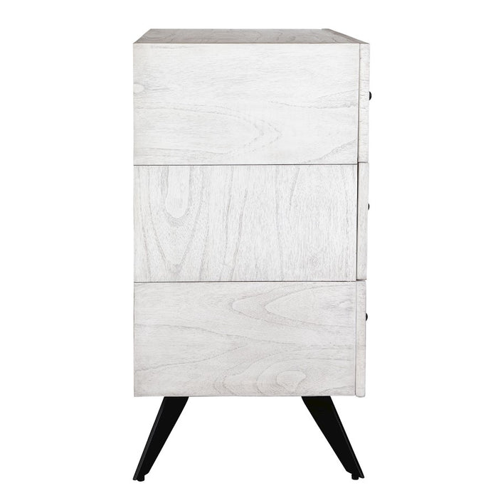 Uttermost Vivi 3 Drawer White Chest