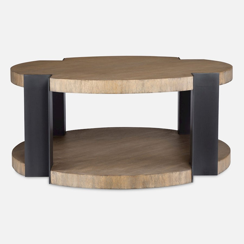 Uttermost Loana Industrial Coffee Table, Matte Black - 50018