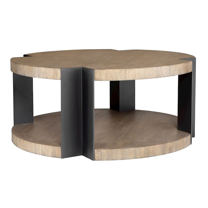 Uttermost Loana Industrial Coffee Table, Matte Black