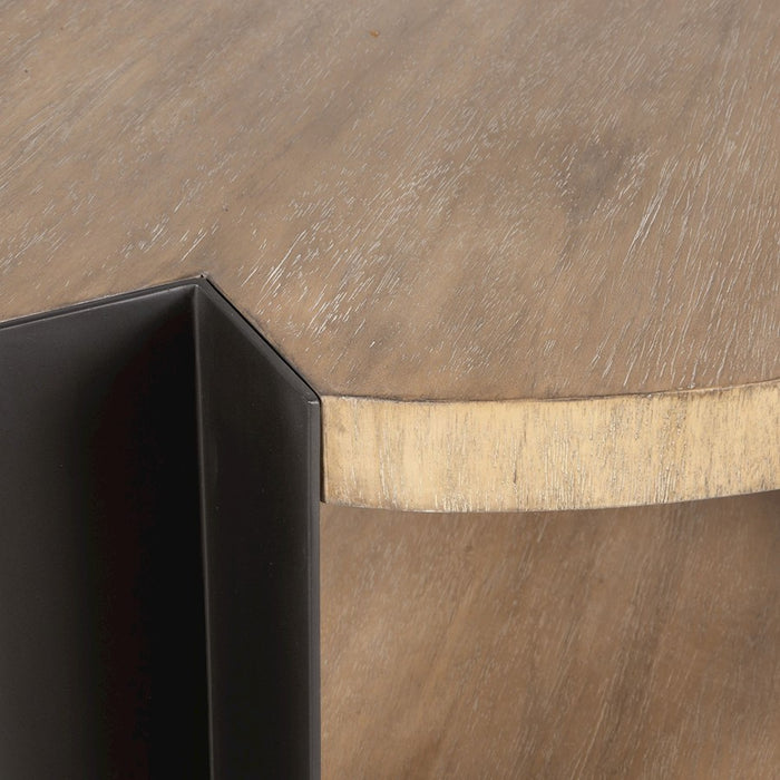 Uttermost Loana Industrial Coffee Table, Matte Black