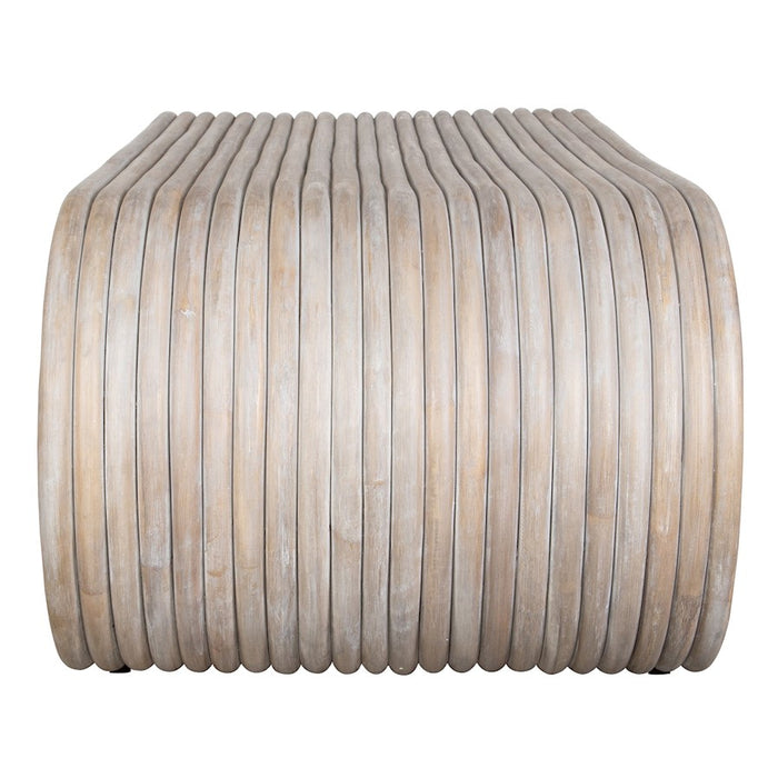 Uttermost Montrose Rattan Coffee Table, White