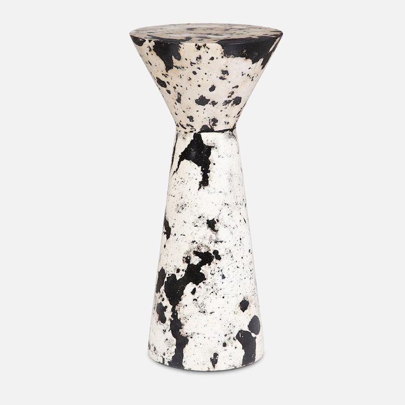 Uttermost Lenora Stone Drink Table, Black Resin - 50051