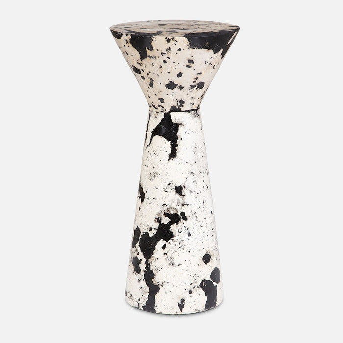 Uttermost Lenora Stone Drink Table, Black Resin - 50051