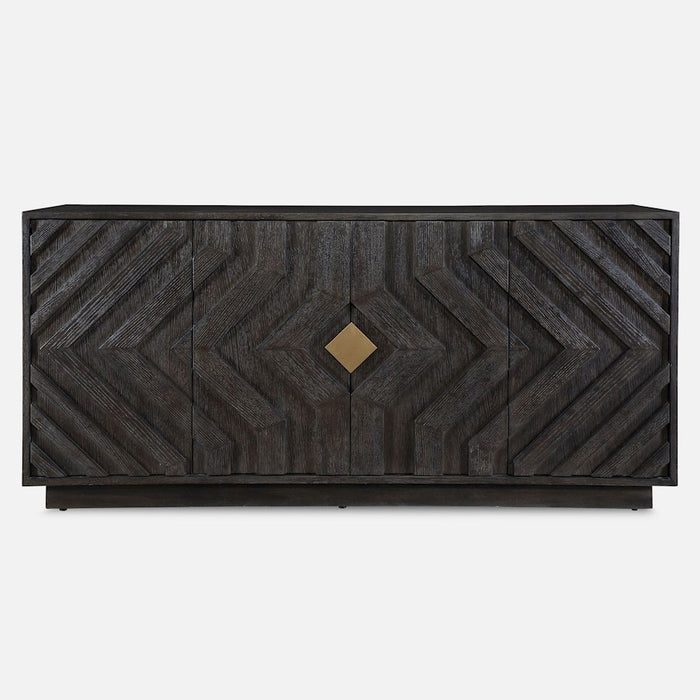 Uttermost Faulkner 4 Door Cabinet, Oak - 50054