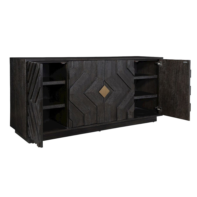 Uttermost Faulkner 4 Door Cabinet, Oak