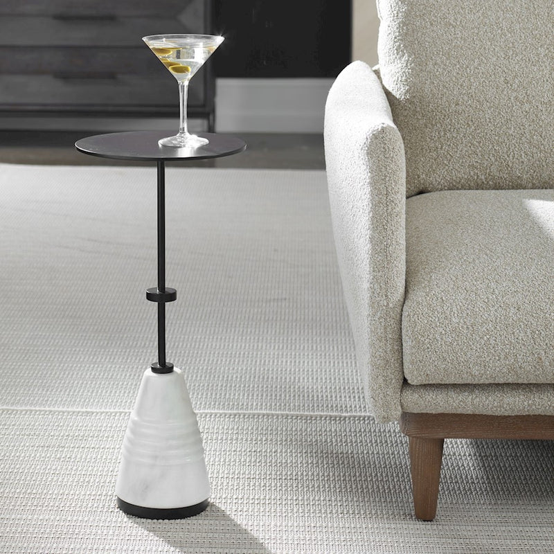 Uttermost Kincaid Metal Drink Table, Black