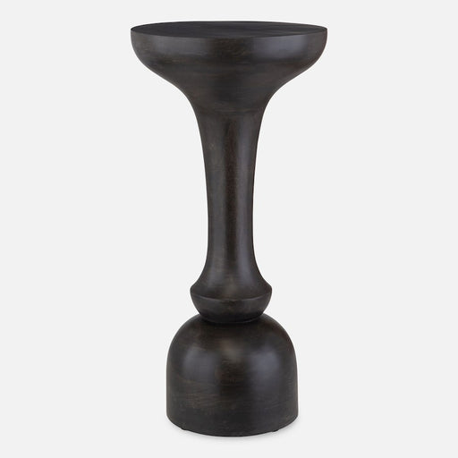 Uttermost Gambit Hourglass Accent Table, Black - 50067