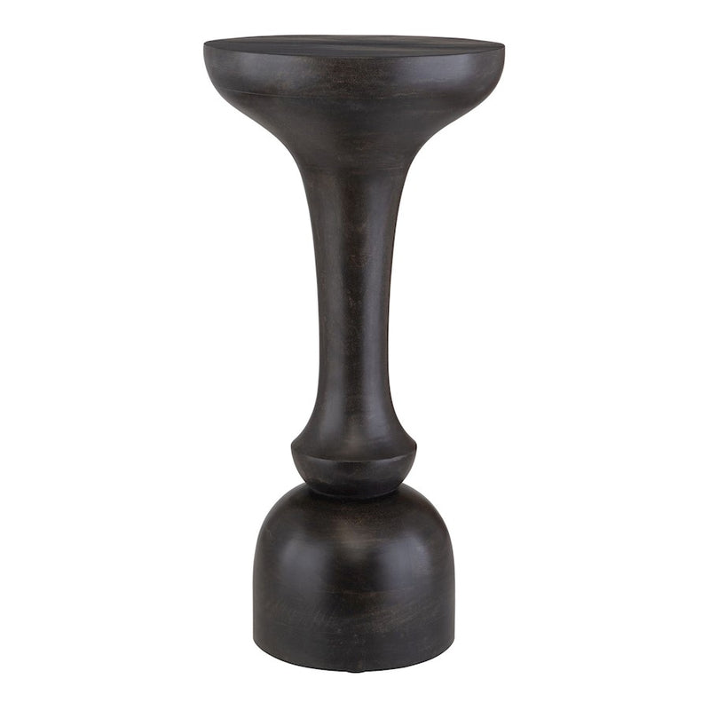 Uttermost Gambit Hourglass Accent Table, Black
