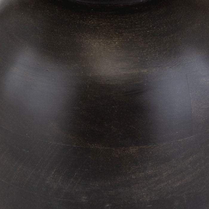 Uttermost Gambit Hourglass Accent Table, Black