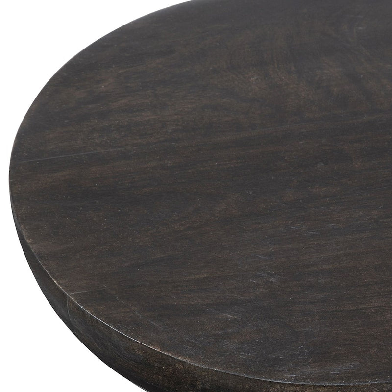 Uttermost Gambit Hourglass Accent Table, Black