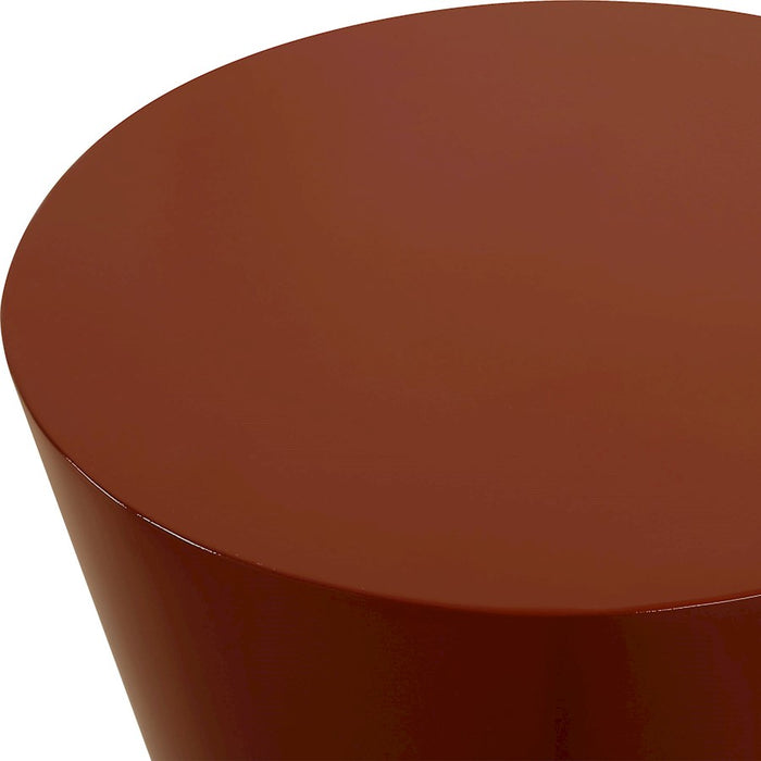 Uttermost Hepler Gloss Terracotta Drink Table