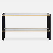 Uttermost Cunene Contemporary Console Table, Black/Gold - 50073