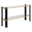 Uttermost Cunene Contemporary Console Table, Black/Gold