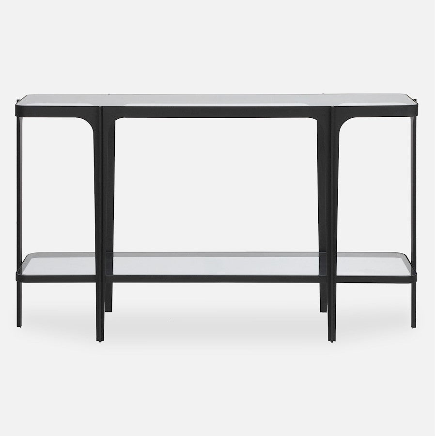 Uttermost Atchison Iron Console Table, Black - 50074