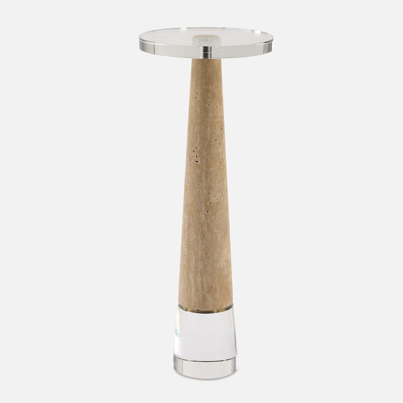 Uttermost Niari Travertine Drink Table, Gold - 50076